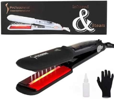 Wide plate infrared steam iron
