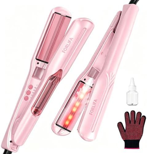 Steam infrared ceramic curler straightener