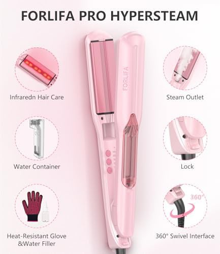Steam infrared ceramic curler straightener — photo 4