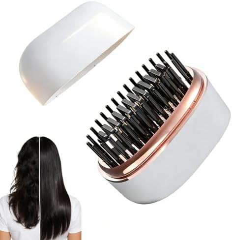 Mini cordless anti scald straightening comb
