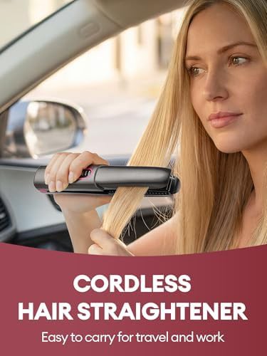 Mini cordless rechargeable hair straightener — photo 3