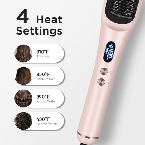 Professional steam hair straightening brush — photo 5