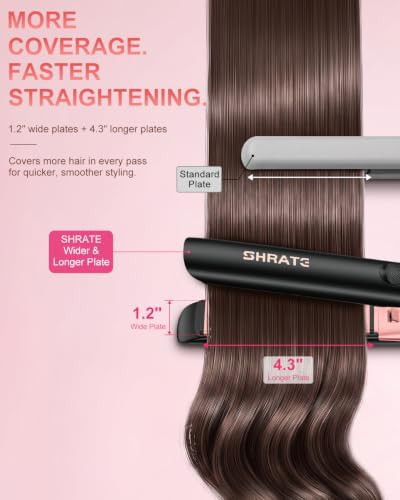 SHRATE ionic flat iron and curler 1.2 inch — photo 3