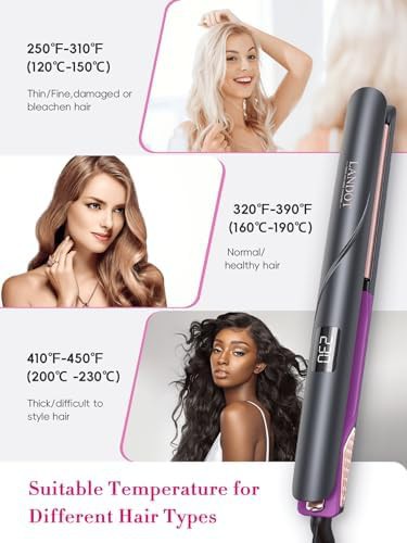 Ionic ceramic flat iron 1 inch — photo 5