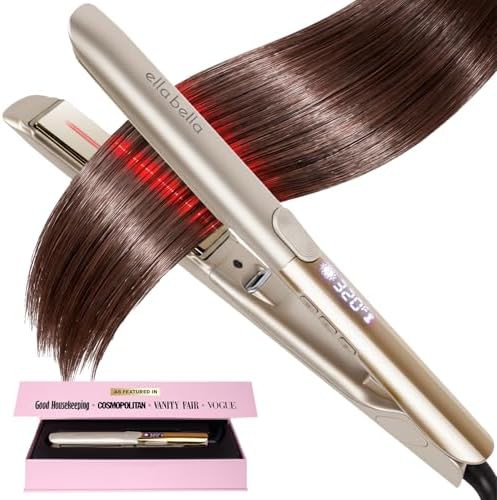 Slim titanium flat iron with ionic technology