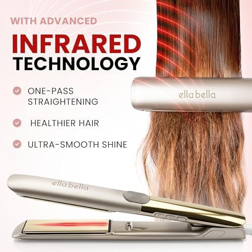 Slim titanium flat iron with ionic technology — photo 3