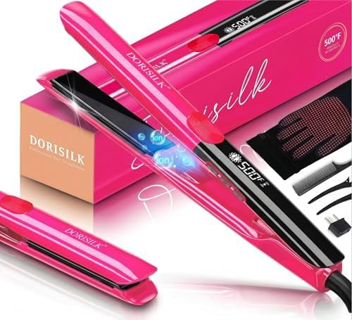 Hot Pink Plasma Hair Straightener 1 in