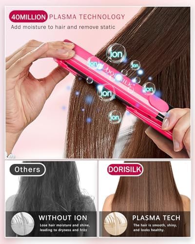 Hot Pink Plasma Hair Straightener 1 in — photo 4
