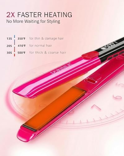 Hot Pink Plasma Hair Straightener 1 in — photo 5