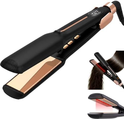 Titanium flat iron with infrared heat