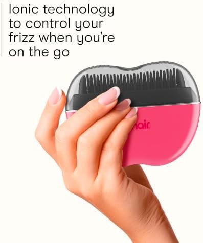 Rechargeable touch up straightening brush pink — photo 3