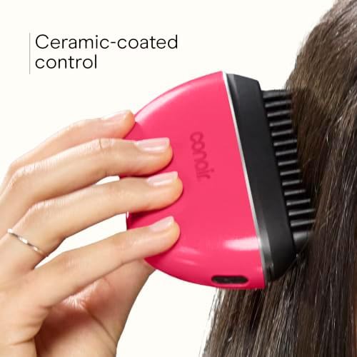 Rechargeable touch up straightening brush pink — photo 4