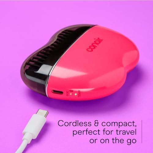 Rechargeable touch up straightening brush pink — photo 5