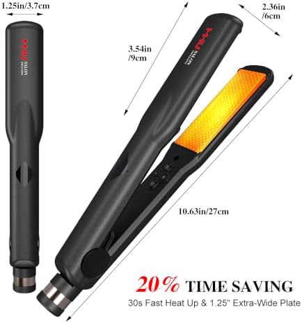 MHU titanium ionic hair straightener — photo 4