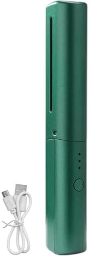 Mini cordless straightening brush in green