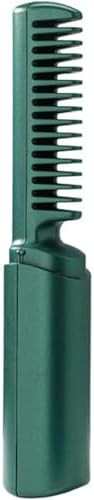 Mini cordless straightening brush in green — photo 3