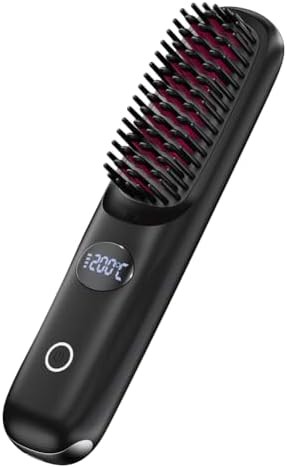 Cordless negative ion travel brush