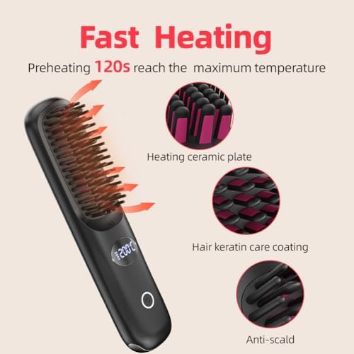 Cordless negative ion travel brush — photo 4