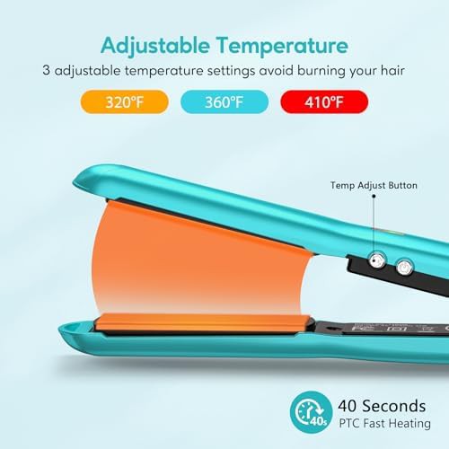 Cyan mini travel hair straightener — photo 4