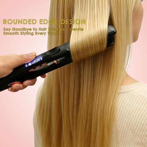 Ceramic floating plate flat iron and curler — photo 4