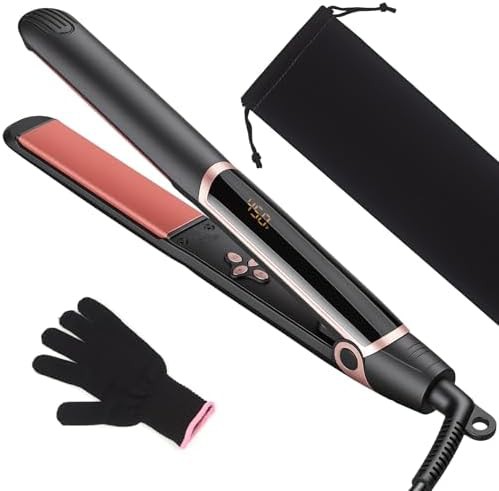 Ceramic floating plate hair straightener