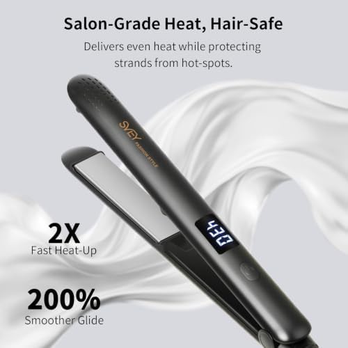 Titanium ceramic travel flat iron — photo 4