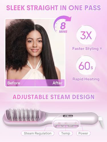 Steam straightening brush and hot comb — photo 3