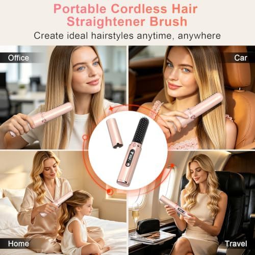 Cordless travel hot comb and brush — photo 4