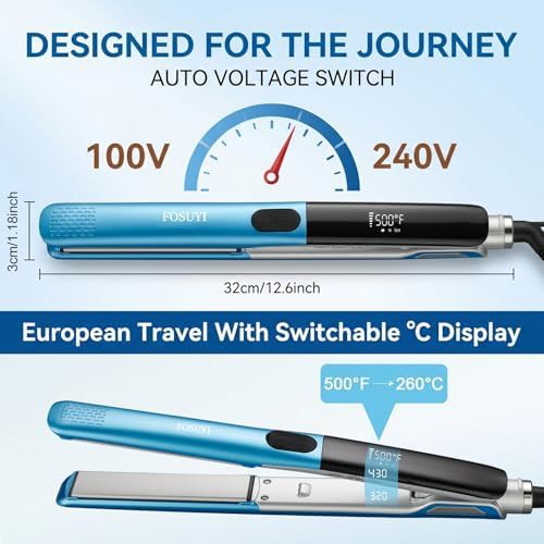 One inch ceramic ionic travel styler — photo 5