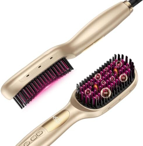 Zecoub ionic hair straightening brush travel