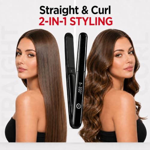 Black cordless styler with digital display — photo 4