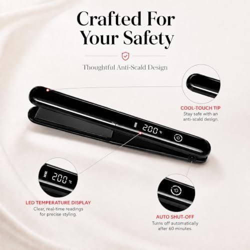 Black cordless styler with digital display — photo 5