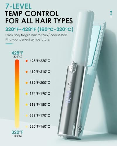 Cordless flat iron and curler in black — photo 3