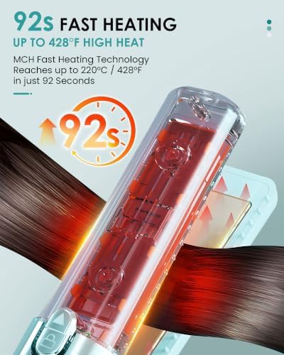 Cordless flat iron and curler in black — photo 4