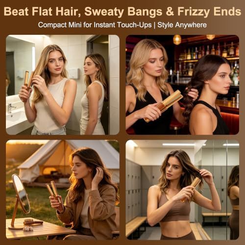 Cordless mini travel flat iron black — photo 3