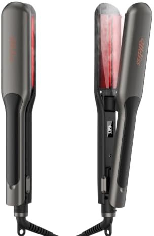 UKLISS wide plate professional steam flat iron