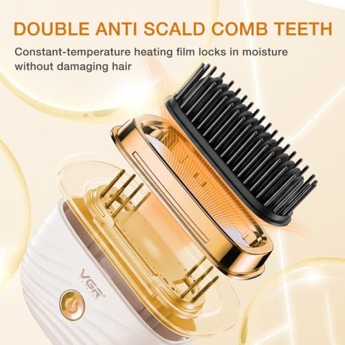 Gold mini cordless straightening comb — photo 4
