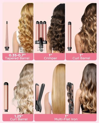 Rose gold five in one ceramic wand set — photo 3