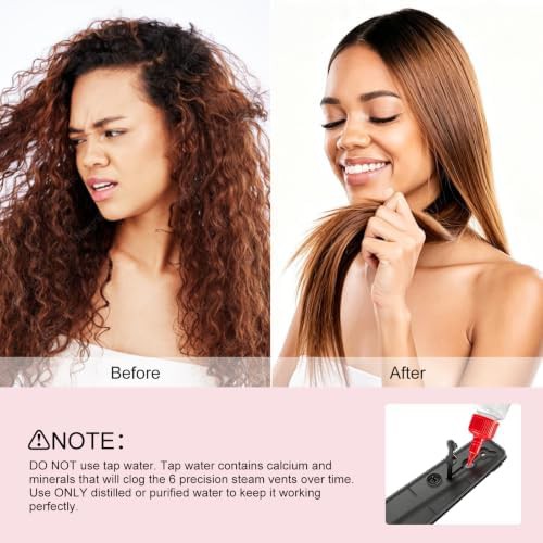 Ionic steam hair straightening brush — photo 5
