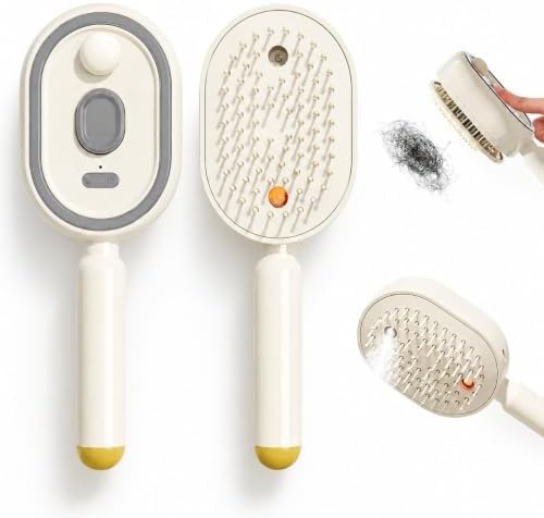 Rechargeable steam hair straightening brush
