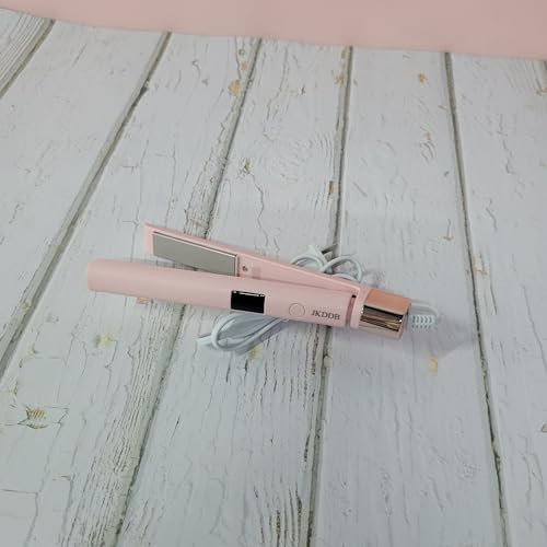 Pink digital flat iron with ceramic plates — photo 3