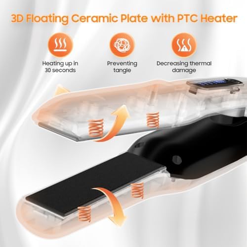 Black cordless portable travel flat iron — photo 3