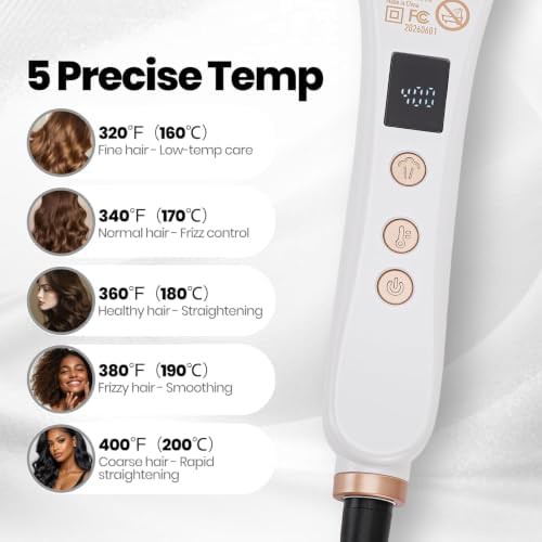 AraSyleon pro steam hair straightening brush — photo 5