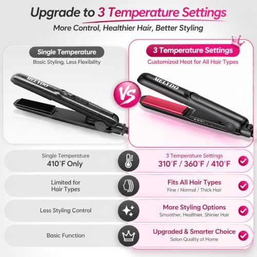 Black travel mini hair straightener — photo 4