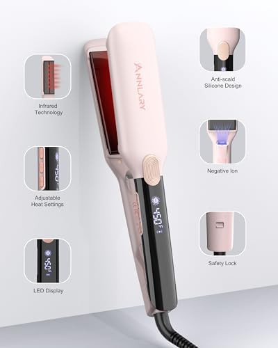 Professional titanium infrared flat iron — photo 3