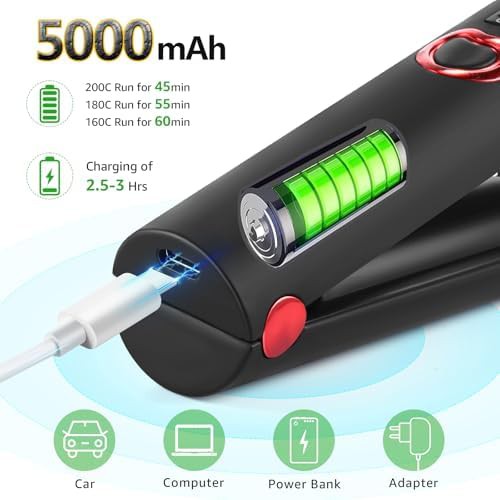 Mini cordless travel flat iron — photo 4