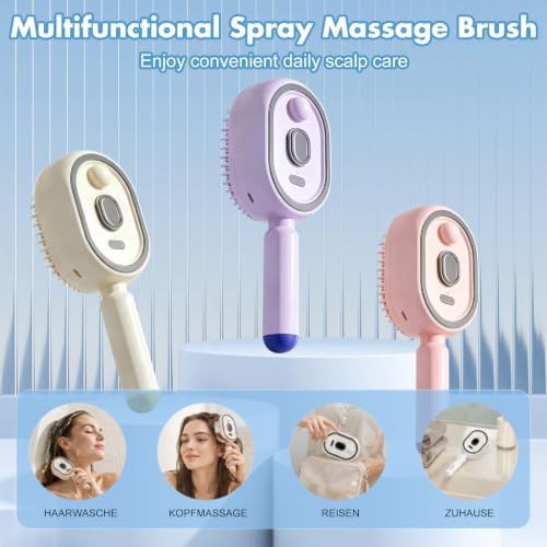 Purple electric steam hair brush — photo 5