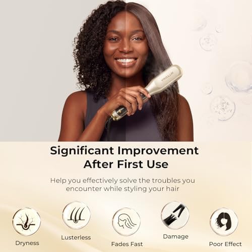 Steam straightening brush for frizzy hair — photo 4