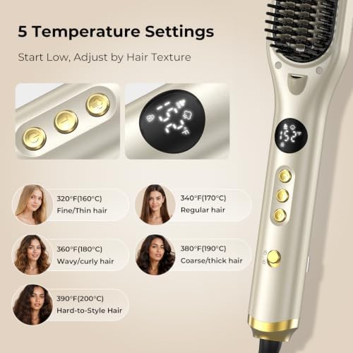 Steam straightening brush for frizzy hair — photo 5
