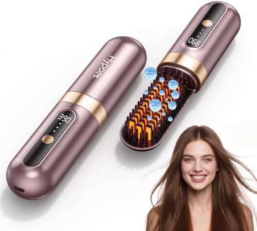 Portable cordless ionic hot comb